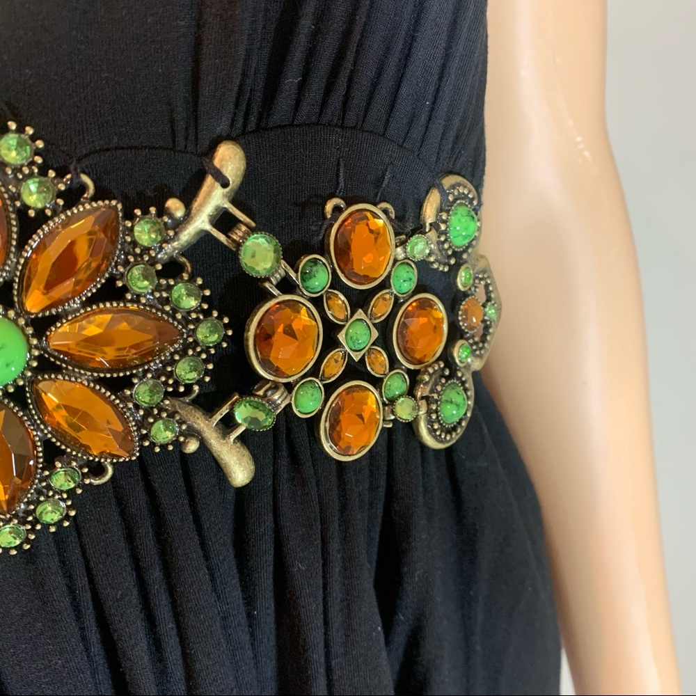 Matty M Crystal Embellished Halter Dress - Picture 4 of 5